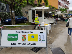 Apertura del Mercado Semanal de Sar&oacute;n con todas las medidas de seguridad