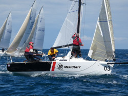 Doblete de la tripulaci&oacute;n del Mercury en la tirada inaugural del &ldquo;entrenamiento-mundialito 2020&rdquo; para el J80 Santanderino