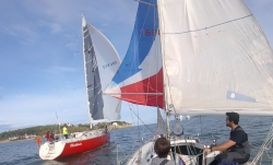 El crucero santanderino desperdicio otra magnifica jornada al no navegar en el Sardinero donde lo hacia el J80