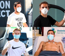 Jugadores y cuerpo t&eacute;cnico del Bar&ccedil;a ya se han hecho el test del coronavirus