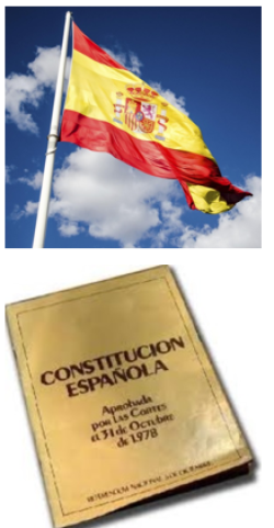 La Constituci&oacute;n y la Bandera Espa&ntilde;ola