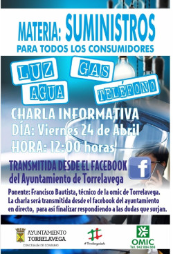  La OMIC ofrece este viernes una charla telem&aacute;tica sobre suministros