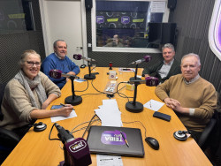 La tertulia de Claudio Acebo y San Valent&iacute;n.       Carlos Magdalena