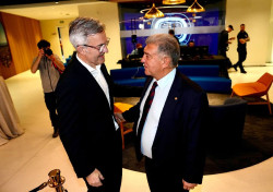 Laporta niega su veto al regreso de Messi en 2023: "Jorge Messi vino a mi casa y dijo que no pod&iacute;a ser"