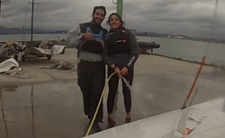 Las tripulaciones del Chiqui IV y del G&uuml;emes se repartieron las victorias en el Snipe santanderino.