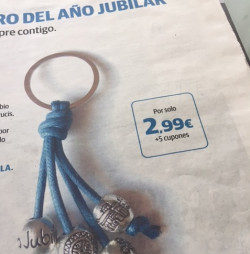 Las ventas del llavero del `A&ntilde;o Jubilar` por un peri&oacute;dico 