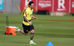 Messi sufre una contractura en el cu&aacute;driceps pero podr&iacute;a jugar en Mallorca