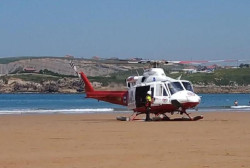 Muere  un hombre de 72 a&ntilde;os en la playa de La Concha, en Suances