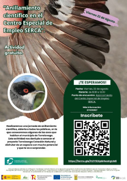 Torrelavega ofrece una jornada de anillamiento cient&iacute;fico el 22 de agosto