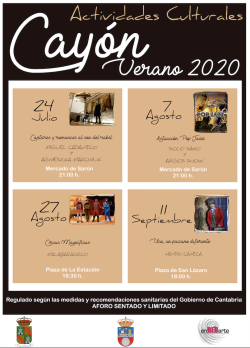 Vuelve el programa de actividades culturales ENREDARTE a nuestro municipio