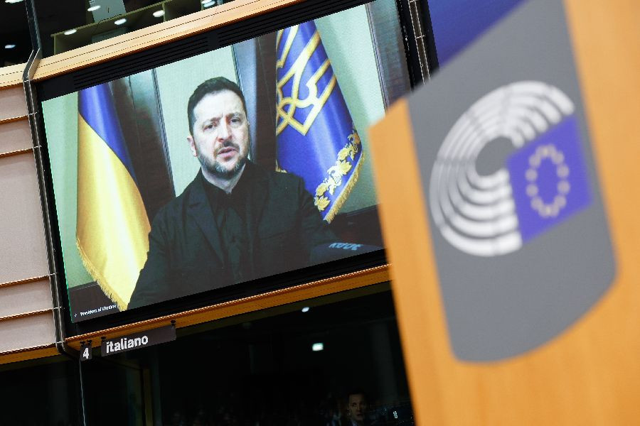 Zelenski pide ante la Euroc&aacute;mara una fecha concreta para la adhesi&oacute;n de Ucrania a la UE